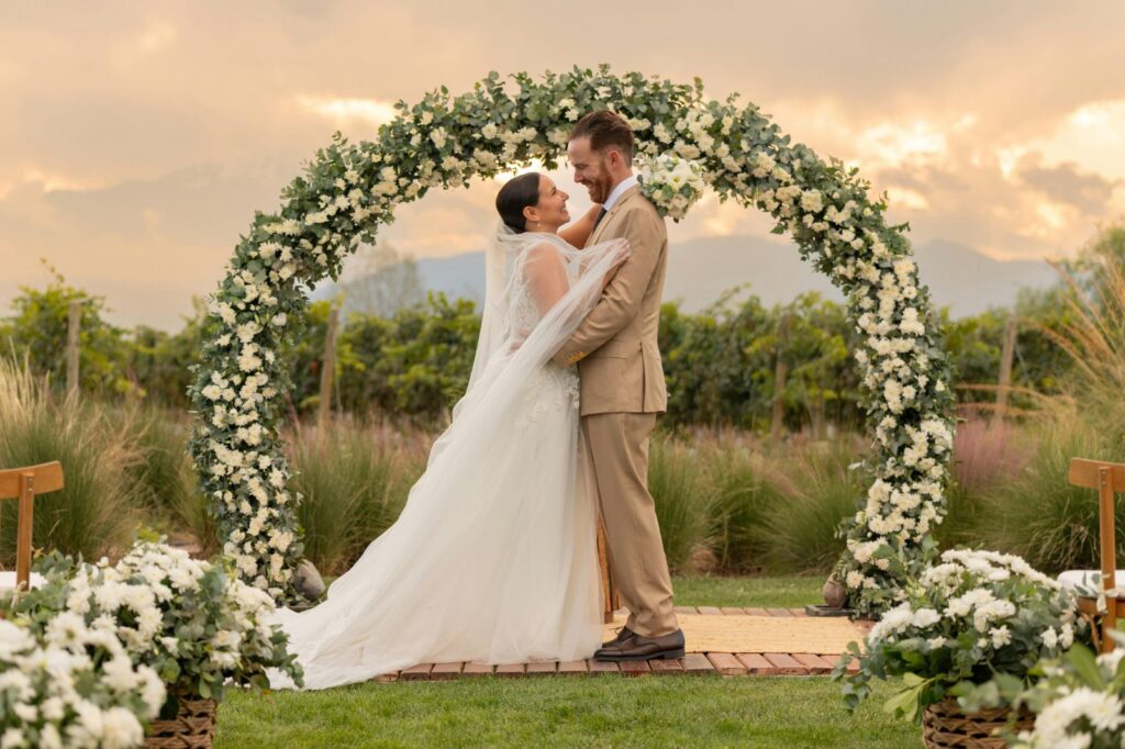 Outdoor wedding in a private villa near Granada at Hacienda La Esperanza